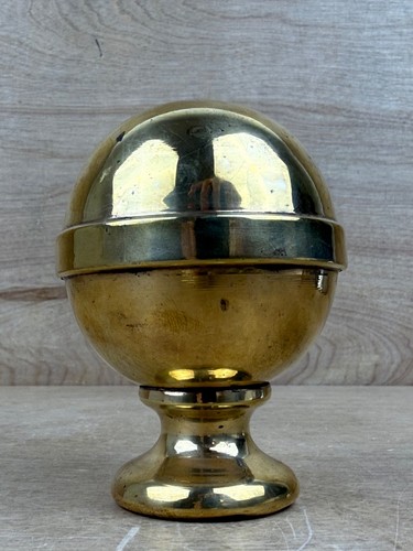 Antique brass bedpost finial - antique,