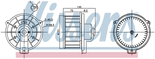 Nissens blower 87615 for - for, eg