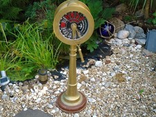 Brass Ships Telegraph Engine Room Signal Post 95CM Tall Vintage Nautical Captain