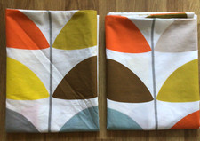 2 Pillowcases Handcrafted With New Orla Kiely Classic Stem Multi Cotton Percale