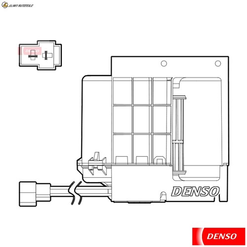 Interior blower dea17033 - blower,