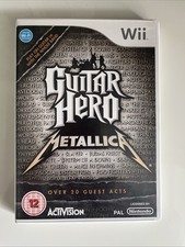 Nintendo Wii Guitar Hero Metallica Edition