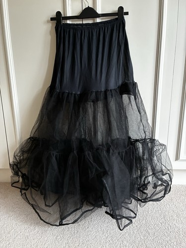 1980s net underskirt black - underskirt,