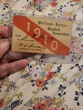 RARE 1910 Phillips Exeter Baseball Association Ticket Card AWESOME CONDITION!!!!