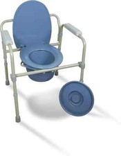 Lightweight Adjustable Bedside Commode Toilet For Elderly Disabled Mobility Aid