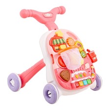2 in 1 Infant Walker First Step Activity Center W/ Music Baby Educational Toy UK
