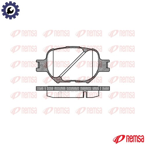 Brake pad set - set, disc