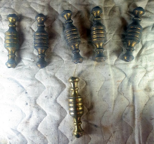 Victorian brass bed spindles - victorian,