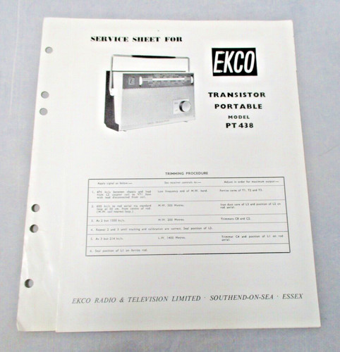 Vintage retro ekco transister - vintage,