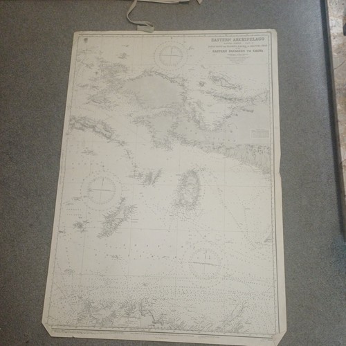 Vintage 1947 admiralty chart - vintage,