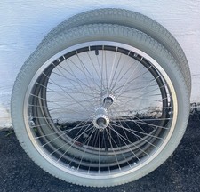 Used Sun Rims SW6000 Spoke Wheelchair Rims Plus  24" Nylon Air Filled Tires