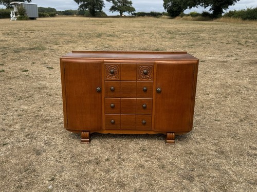 Vintage oak buffet sideboard - oak,