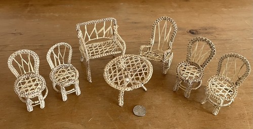 Set vintage wicker - set, 1/12