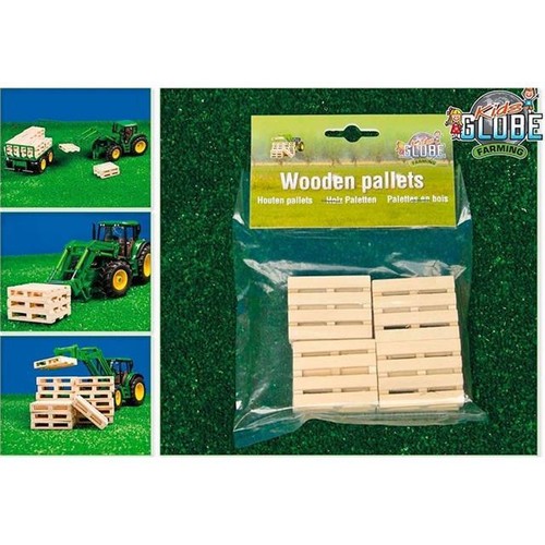 Set 8 wooden pallets - 1:32,