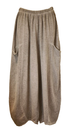 Italian washed linen trousers - washed,