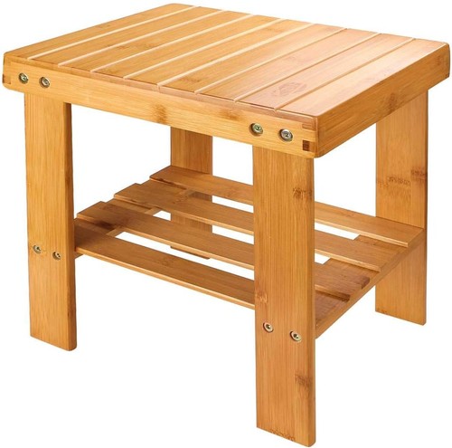Bamboo shower stool small - shower, 13