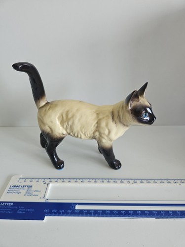 Siamese cat figurine blue - 6",