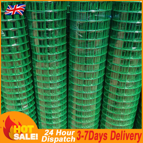 New 91cmx10m pvc coated - new, welded