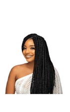 Lush Sasha Locs Hair Extensions Crochet- 1 Pack (90 Strands) - Versatile Styling