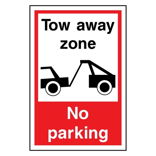 Tow away zone - away, parking