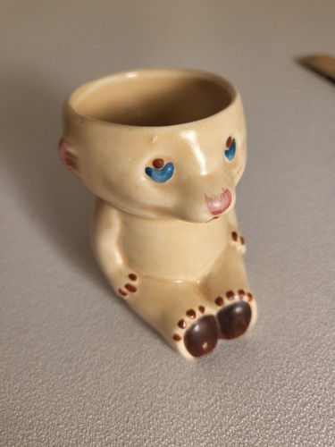 Sooty bear egg cup - cup, vintage