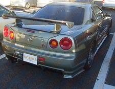 Nismo Z-tune Style Rear Bumper Spats Extensions for Nissan Skyline R34 GTR v9