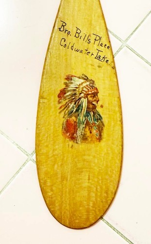 Vintage souvenir wooden - vintage, canoe