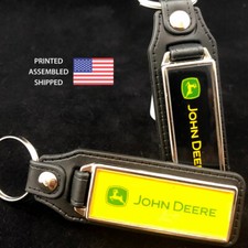 Key Fobs Key Ring Keychain For John Deere Tractors  (2-Pack)