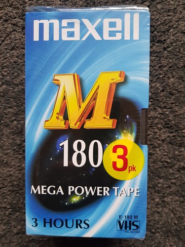 Pack maxell e180 vhs - of,