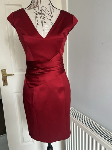 Karen millen bnwt red - red, satin