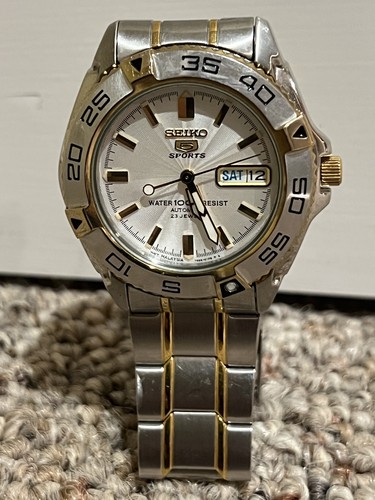 Seiko sports automatic gold - seiko,