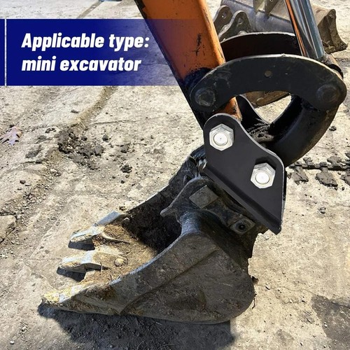 Black mini digger quick hitch - black,