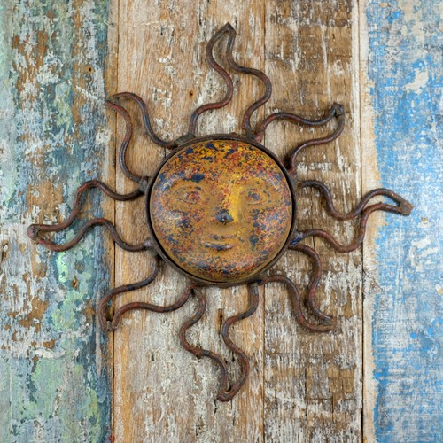 Mexican clay sun with - mexican,