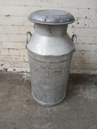 Gallon aluminum milk churn - 10,