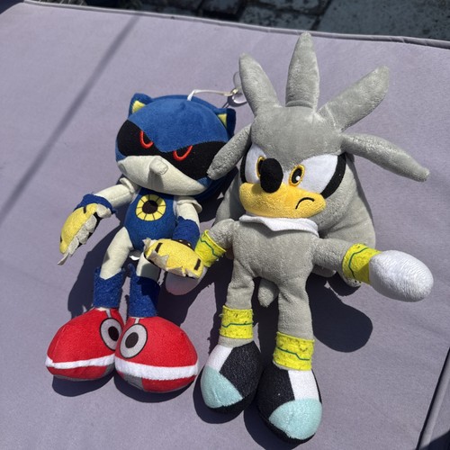 Silver sonic hedgehog plush - silver,