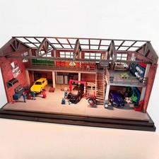Diorama 1:64 Car Repair Model Kit Garage Workshop Scene Tuning Model Prop