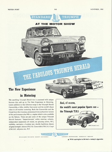 Triumph herald saloon - herald,