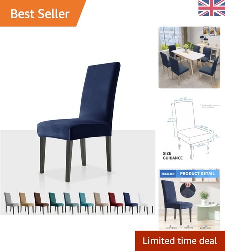 Navy blue stretch - stretch, chair