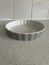 Flan Dish White Porcelain