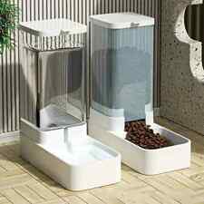Automatic Pet Feeder & Water Dispenser Cat Dog Bowl 2.1KG Food 3.8L Water 5L Opt