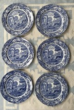 6 Early Spode Italian Dinner