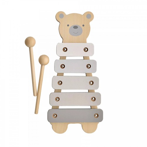 Teddy bear wooden - teddy, xylophone