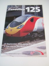 PENDOLINO 125. 2004. Modern Railways Special Report. VIRGIN TRAINS. Mint Cond.