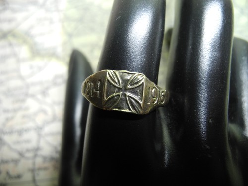 Ww1 ring german iron cross - ww1,