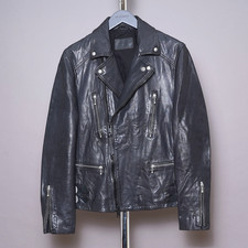 ALL SAINTS Leather Jacket Mens