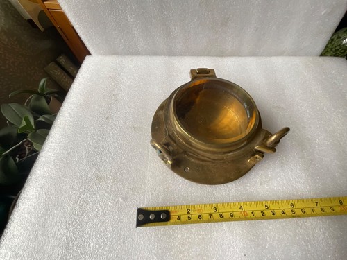 Vintage brass compass case - vintage,