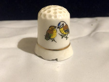 Fine Bone China Thimble Finch