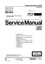 Service manual for Philips CD