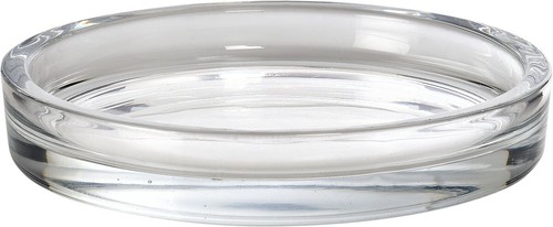 Glass round candle holder - round,