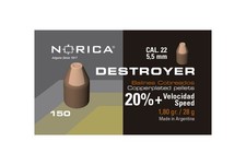 Norica Destroyer Copper .22 Caliber Airgun Pellets Pest Control – 150 Count